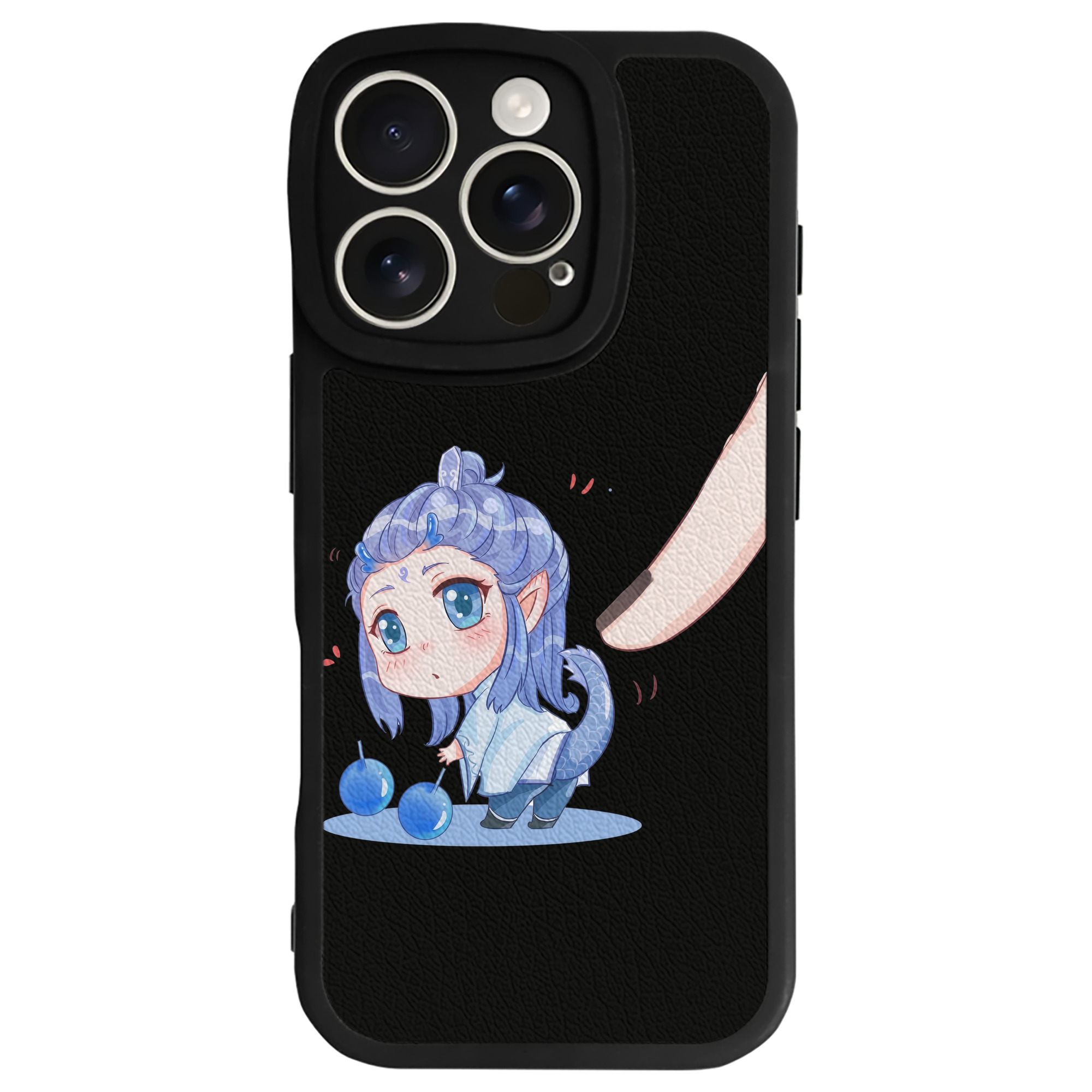 （画像用） Ne Zha 2 ナタ 魔童の大暴れ 【iPhone 16シリーズ対応】シリコンスマホケース（レザー調） 材質：シリコン